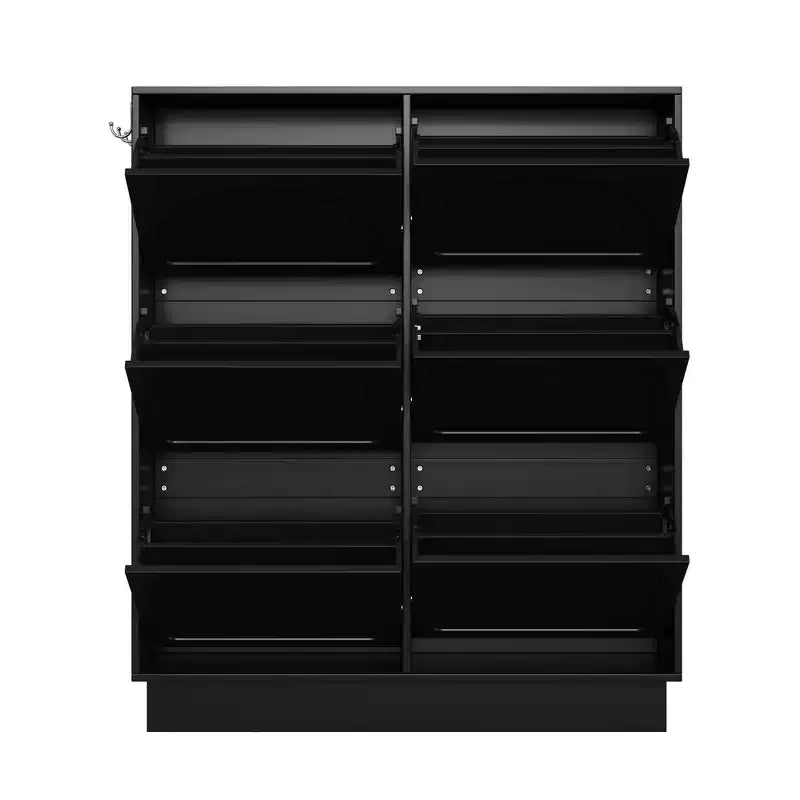 Narrow Shoe Cabinet , Shoe Cabinet with 6 Flip Drawers and Adjustable Shelf , Shoe Storage for Entryway , Living Room , Hallway