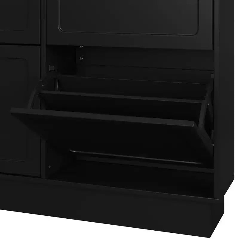 Narrow Shoe Cabinet , Shoe Cabinet with 6 Flip Drawers and Adjustable Shelf , Shoe Storage for Entryway , Living Room , Hallway