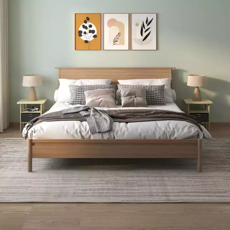 1PC Modern Bedside End Table Nightstand with Removable Drawer & Open Shelf