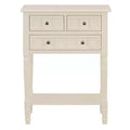Bellemave Narrow Console Table, Slim Sofa Table with Three Storage Drawers and Bottom Shelf ,Beige