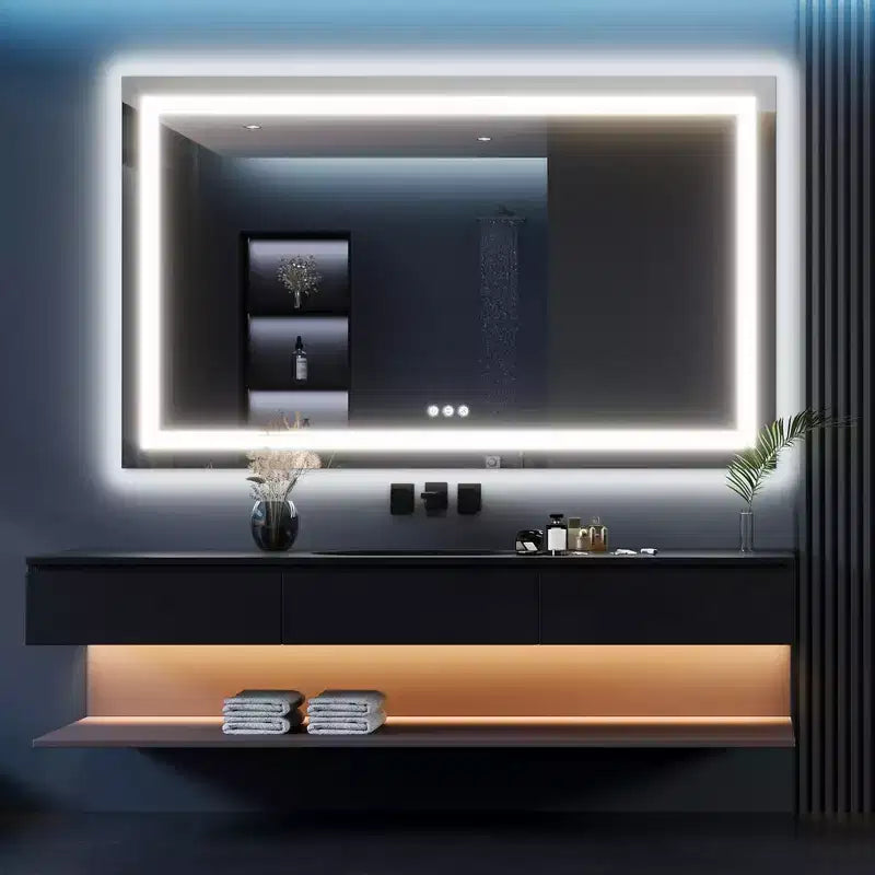 Bathroom Mirror , Anti - Fog Vanity Mirror with Color Changing Lights