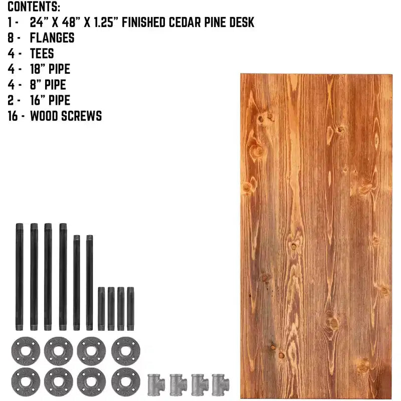 RESTORE Sunset Cedar Solid Wood Office Desk