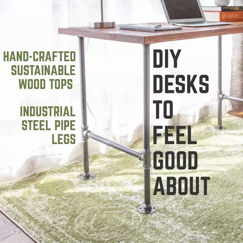 RESTORE Sunset Cedar Solid Wood Office Desk