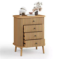 4 drawer dresser, bedroom chest of drawers, storage cabinet, ample space, modern wicker dresser with matte black handles and wooden legs