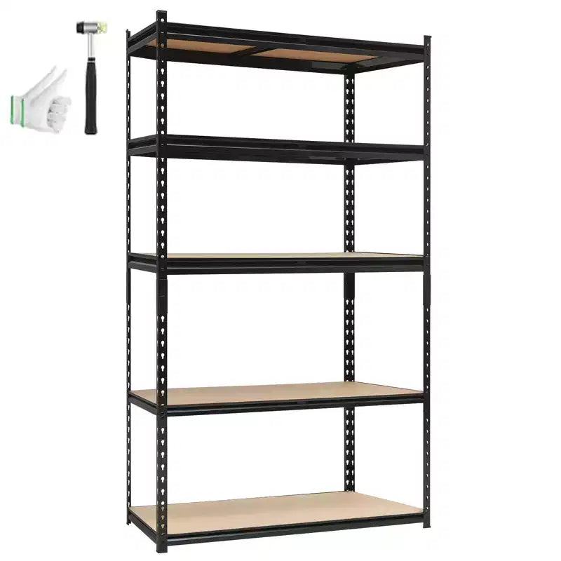 Heavy Duty Garage Shelving Units,5-Tier Adjustable Storage Shelves,60x24x72in,Loads 3000 LBSS,Adjustable Garage Storage Shelving