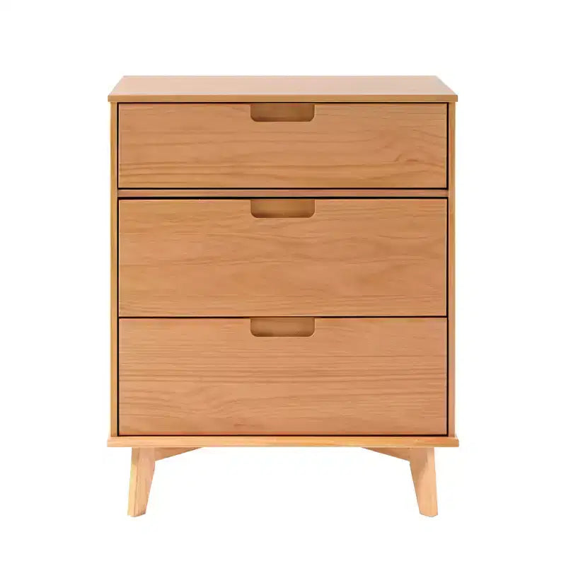 Mid - Century Modern Wood 3 - Drawer Dresser - Walker Edison