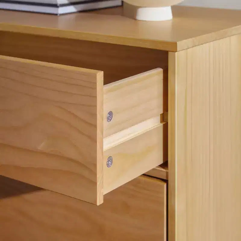 Mid - Century Modern Wood 3 - Drawer Dresser - Walker Edison