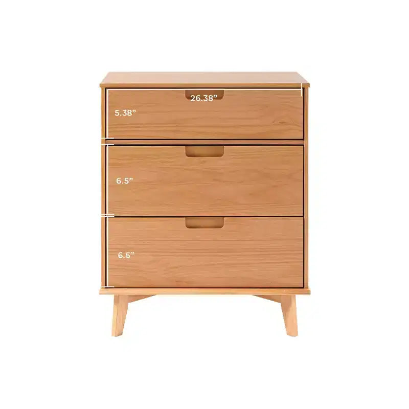 Mid - Century Modern Wood 3 - Drawer Dresser - Walker Edison