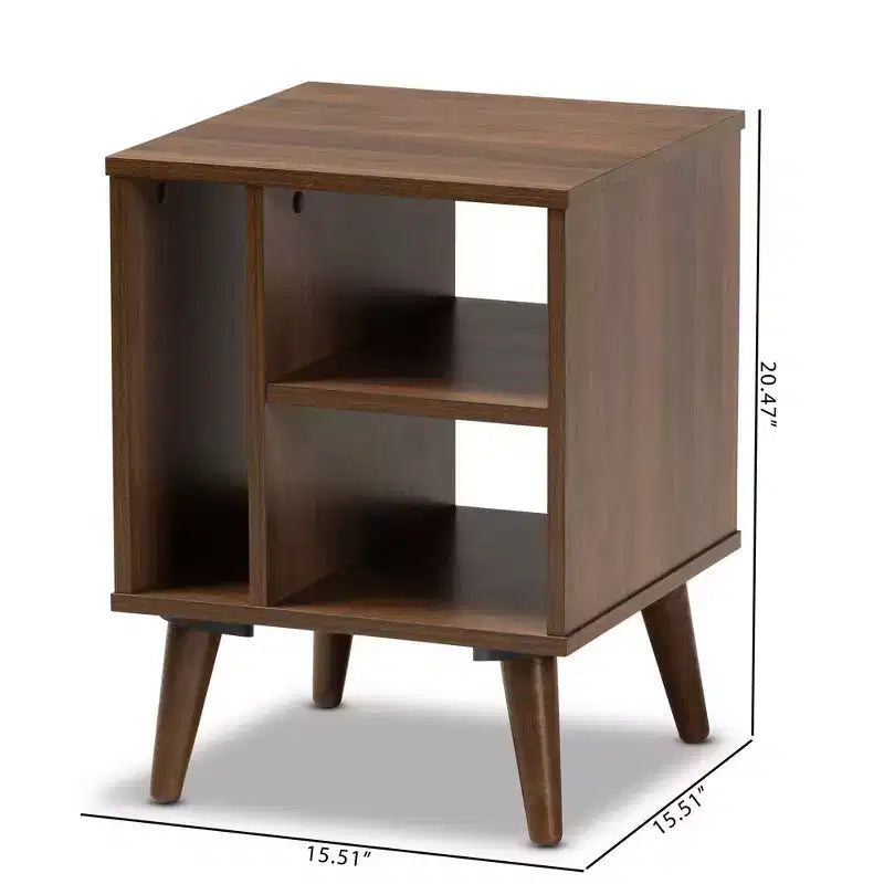 Sami Wood End Table Walnut
