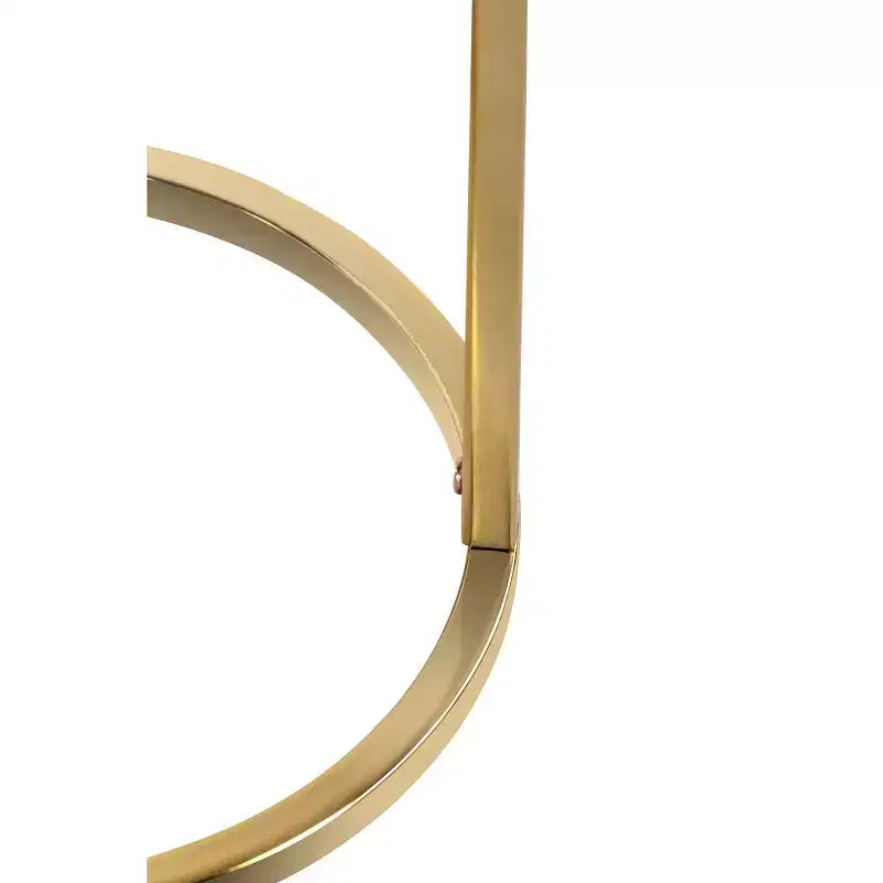 Ellias Round Side Table Black / Gold