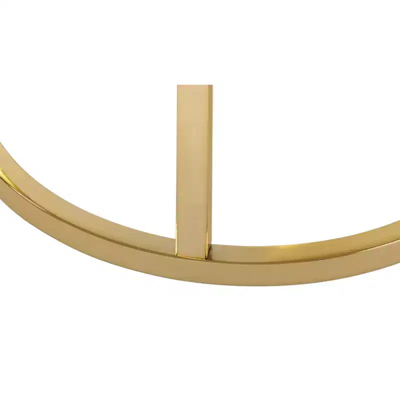 Ellias Round Side Table Black / Gold